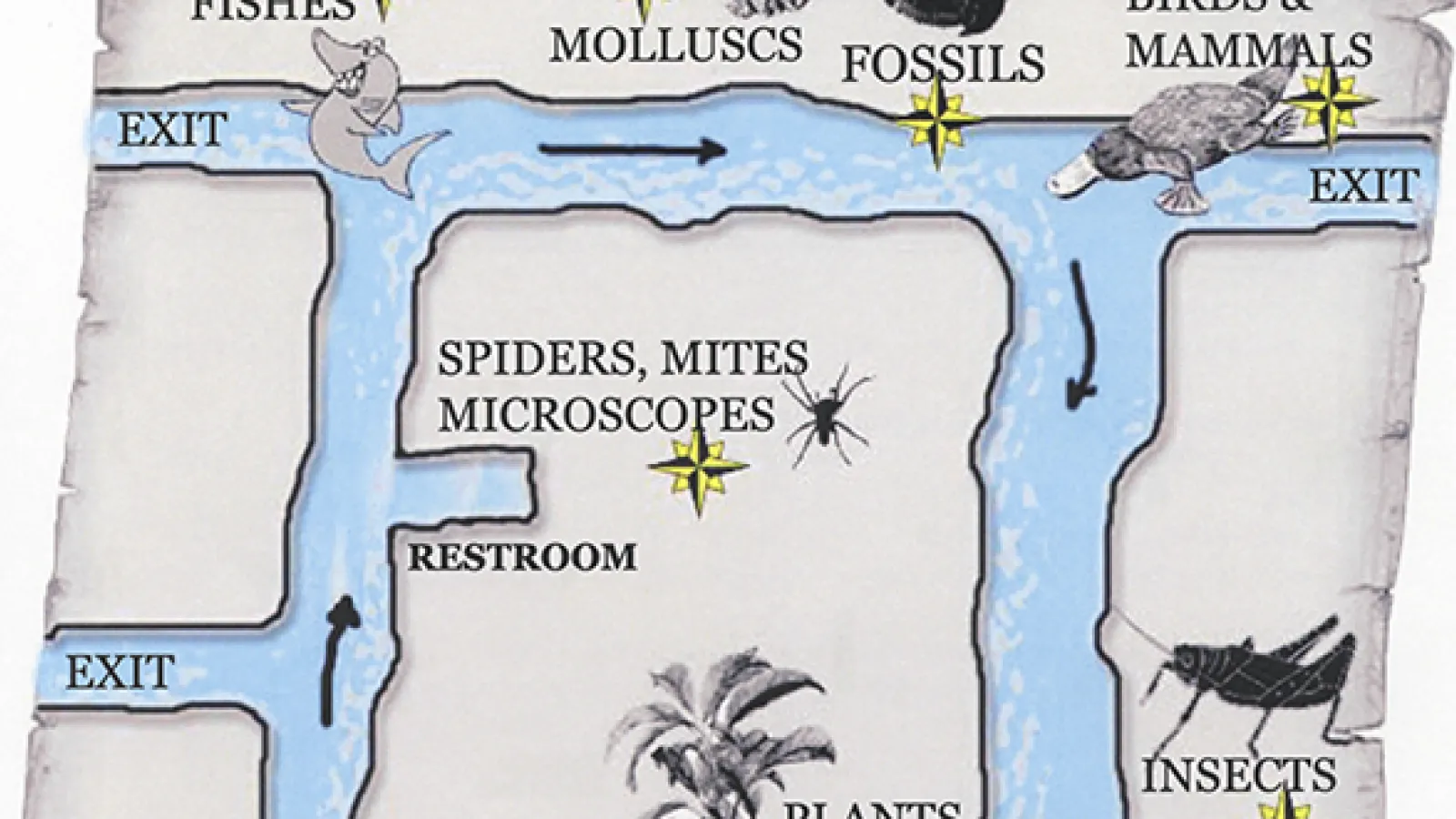 Detail of the map handed out to visitors in the 2009 Open House