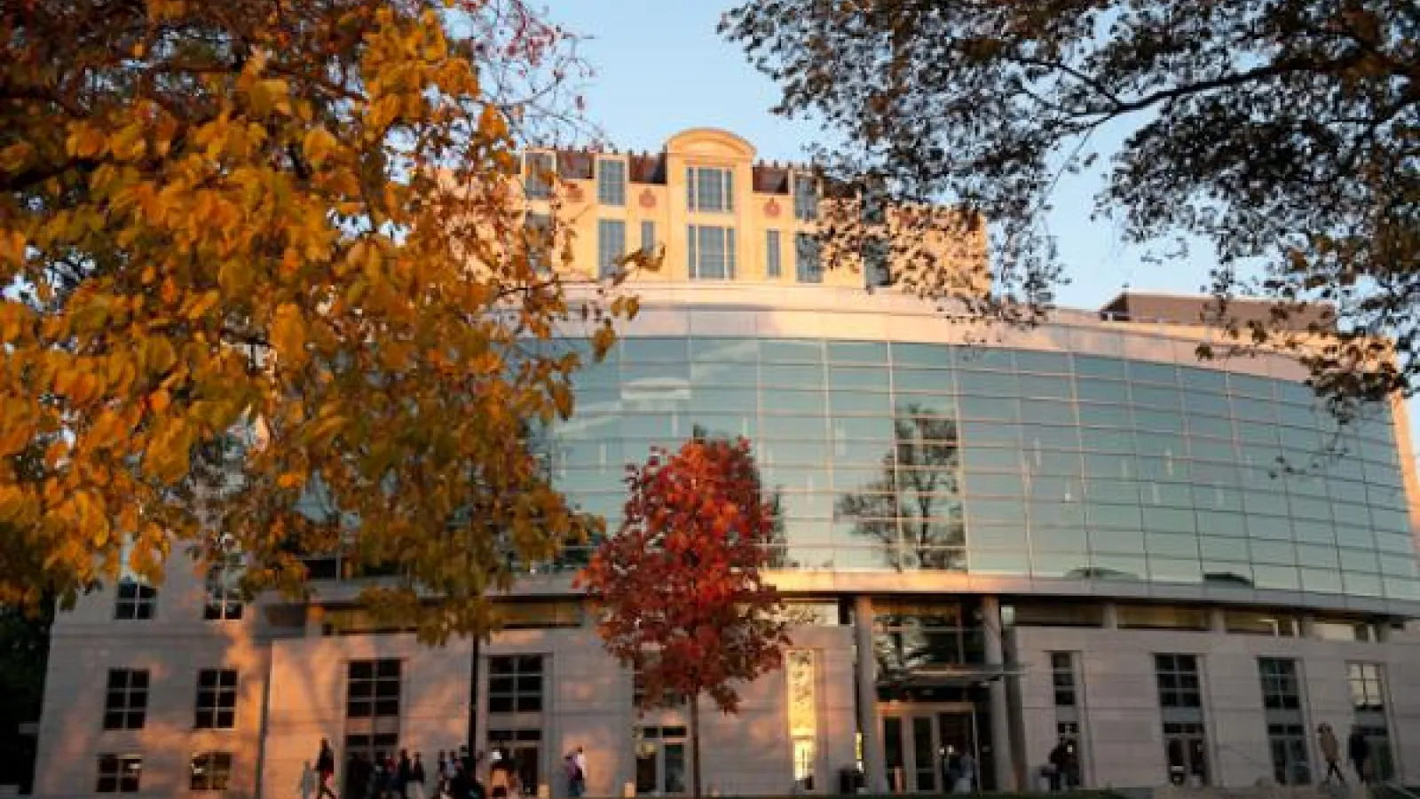 Thompson library in autumn