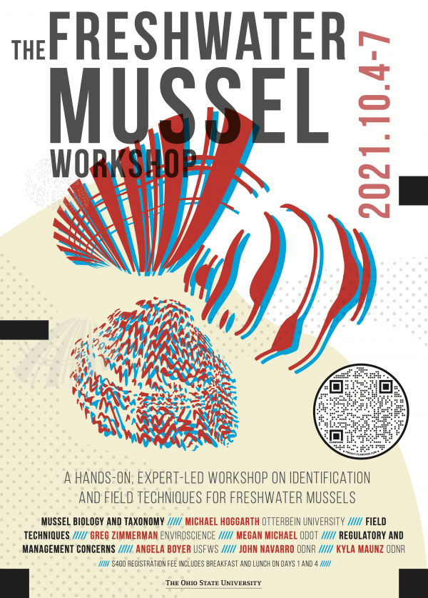 Freshwater Mussel Workshop 2021 Flyer by Kaitlin Ulin