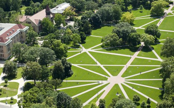 Aerial view of Ohio State Oval Aerial view of Ohio State Oval
