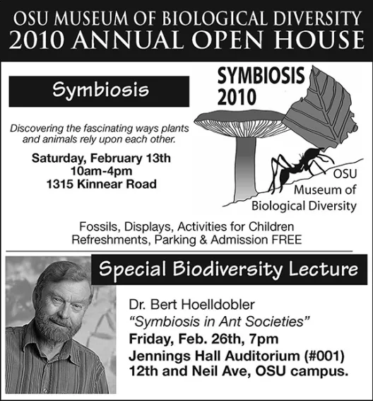 Flyer for Hoelldobler lecture in 2010