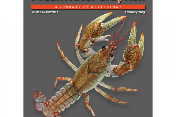 Mael Glon's photo on cover of Freshwater Crayfish journal